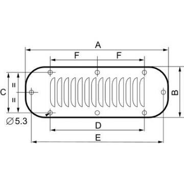  GRILLE METAL.DEC.317X120 