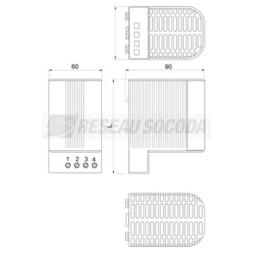  RES.CHAUF.ISOL 100W12-24V 