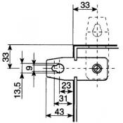  4 PATTES FIX.INOX 304 SMX 