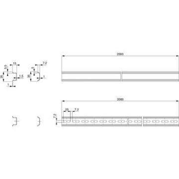  RAIL.DIN SYM.15X35 2000 