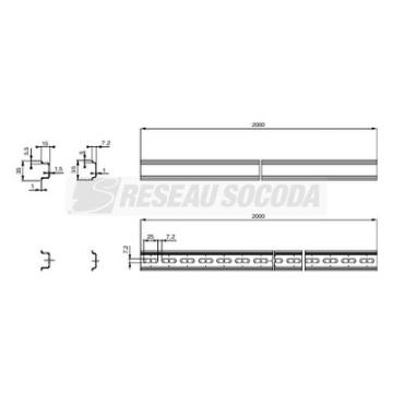  RAIL.DIN SYM.15X35 2000 