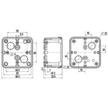  BTE COUV.OP.89X89X54PC 