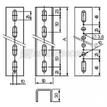  2 longerons standard 2096mm 