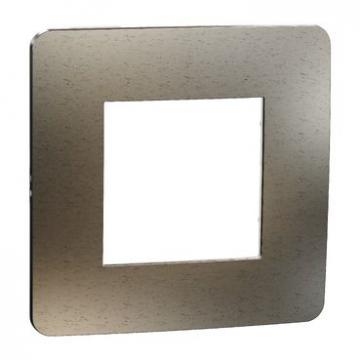  Plaque finition bronz/Blanc 1P 