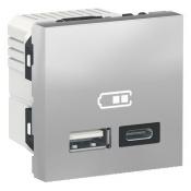  Chargeur USB double 2.4A alu 