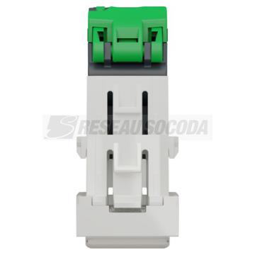  Prise RJ45 x1 cat6STP 1m Blanc 