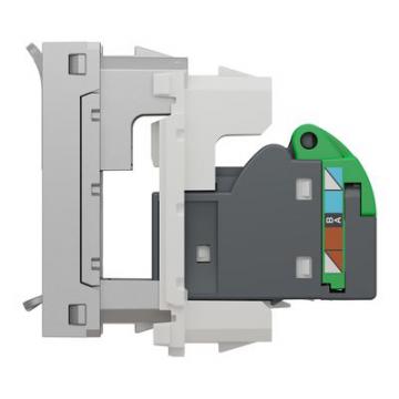  Prise RJ45 x1 cat6STP 1m Alu 