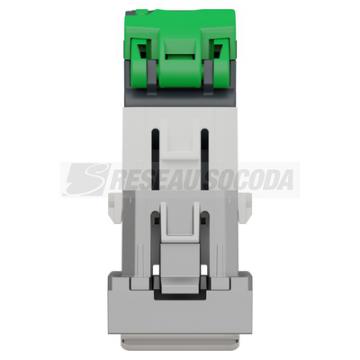  Prise RJ45 x1 cat6STP 1m Alu 