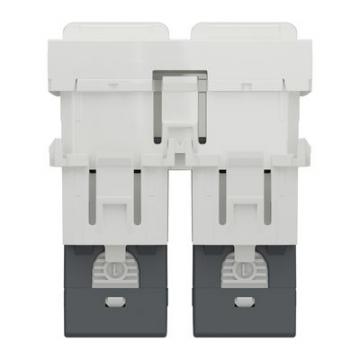  Prise RJ45 x2 cat6STP 2m Blanc 