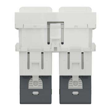  Prise RJ45 x2 cat6STP 2m Blanc 