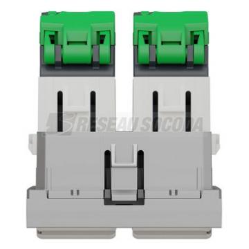  Prise RJ45 x2 cat6STP 2m Alu 