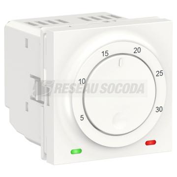  Thermostat chauf/clim 8A Blanc 