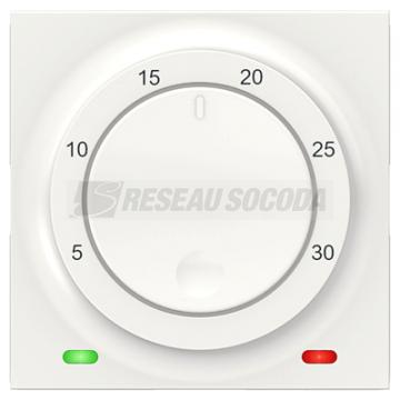  Thermostat chauf/clim 8A Blanc 