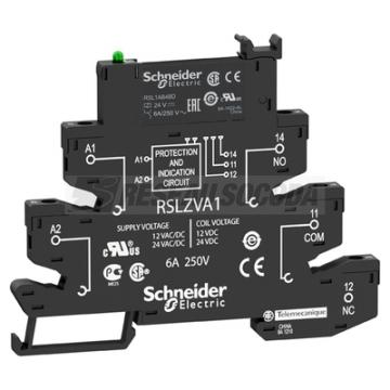  relais + embase 1OF 6A 24V 