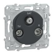  Prise TV-R-SAT Anthracite 