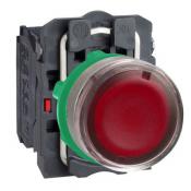  BP lumineux rouge 1O+1F 24V 