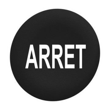  capsule BP flush 'ARRET' noir 