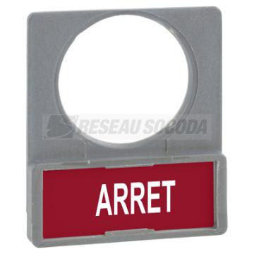  Porte-tiquette plat 30x40 gri 