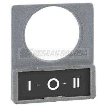  Porte-tiquette plat 30x40 gri 