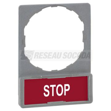  Porte-tiquette plat 30x40 gri 