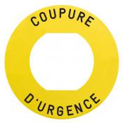  ETIQUETTE COUPURE URGENCE 