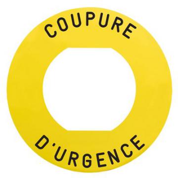  ETIQUETTE COUPURE URGENCE 