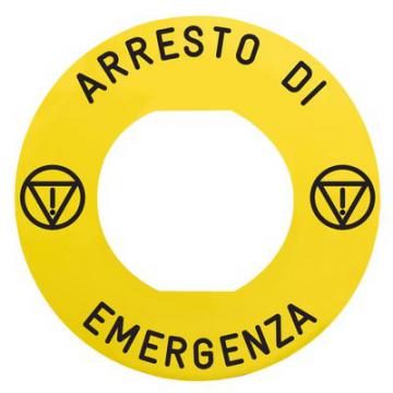  ETIQUETTE ARRESTO DI EMER 