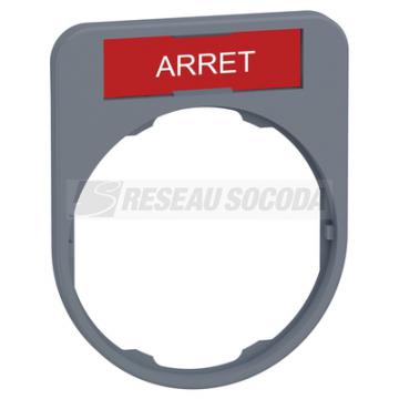  Porte-tiquette plat 40x50 gri 