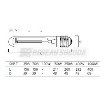  Lampes Sodium haute pression S 