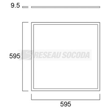  START Panel Flat 600 UGR19 35W 