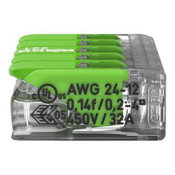  Borne WAGO 221 Green 5x4mm  